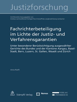 cover image of Fachrichterbeteiligung im Lichte der Justiz- und Verfahrensgarantien